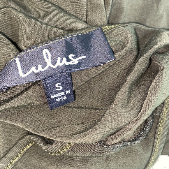 Lulus small olive green top - Picture 6 of 7